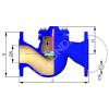 Клапан обратный TCV фланец, автоматический (без привода), Теплосила