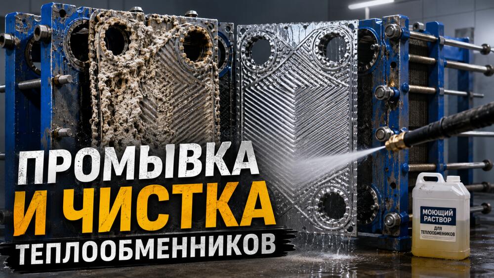 Промывка и чистка пластинчатых теплообменников