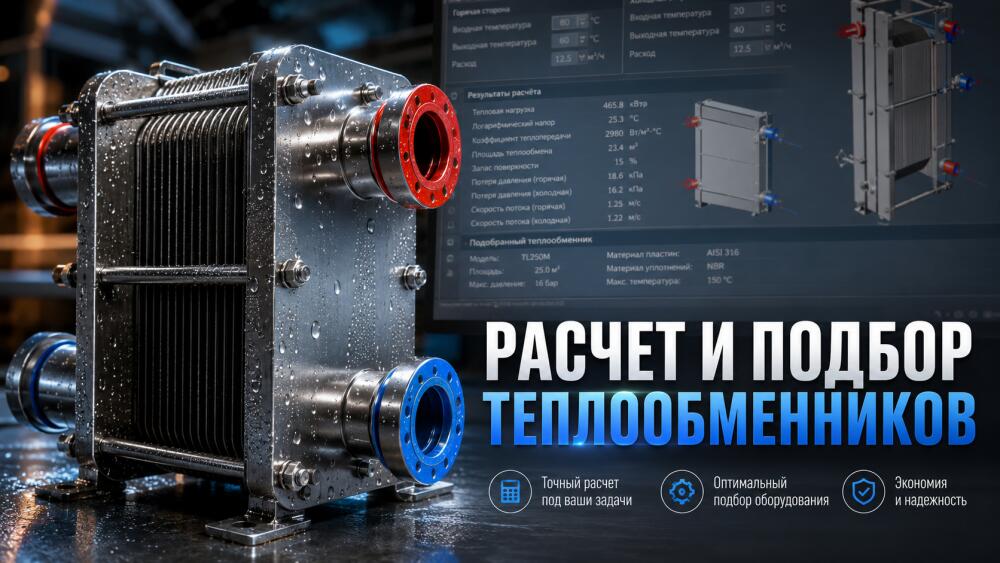 Онлайн подбор и расчет пластинчатых теплообменников