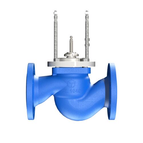Клапан регулирующий 2-ходовой высокотемпературный TRV-T (электропривод TSL тип 313 с аналоговым управлением), PN16, Теплосила