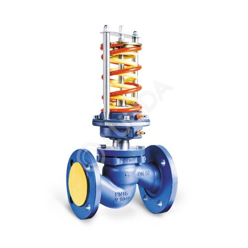 Регулятор давления «после себя» RDT-P с исполнением диапазона настройки 1.2 (0,24...3,0 бар), PN25, Теплосила