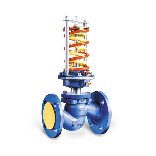 Регулятор давления «после себя» RDT-P с исполнением диапазона настройки 1.1 (0,16…1,8 бар), PN25, Теплосила