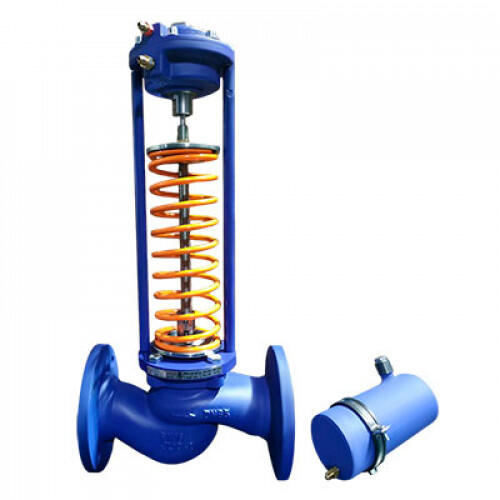 Регулятор давления «после себя» высокотемпературный RDT-T с исполнением диапазона настройки 2.2 (0,9...10,0 бар), PN16, Теплосила