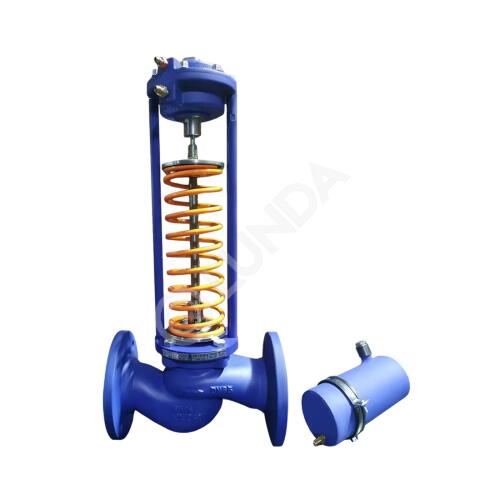 Регулятор давления «после себя» высокотемпературный RDT-T с исполнением диапазона настройки 1.2 (0,24…3,0 бар), PN25, Теплосила