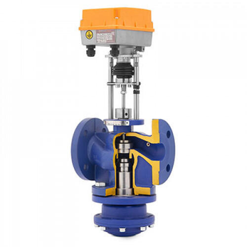 Клапан комбинированный TRV-С с электроприводом TSL, Теплосила