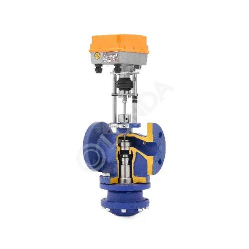 Клапан комбинированный TRV-С (электропривод TSL с аналоговым управлением), Теплосила