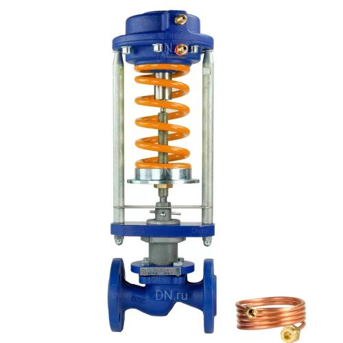 Регулятор давления «до себя» RDT-S с исполнением диапазона настройки 0.1 (0,08…0,9 бар), PN25, Теплосила
