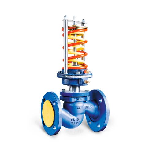 Регулятор перепада давления RDT с исполнением диапазона настройки 2.2 (0,9...10,0 бар), PN25, Теплосила